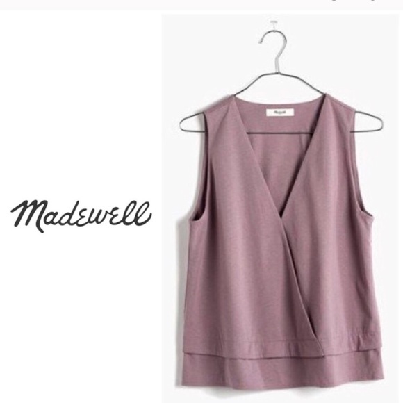 Madewell Tops - Madewell crossover purple  tank top